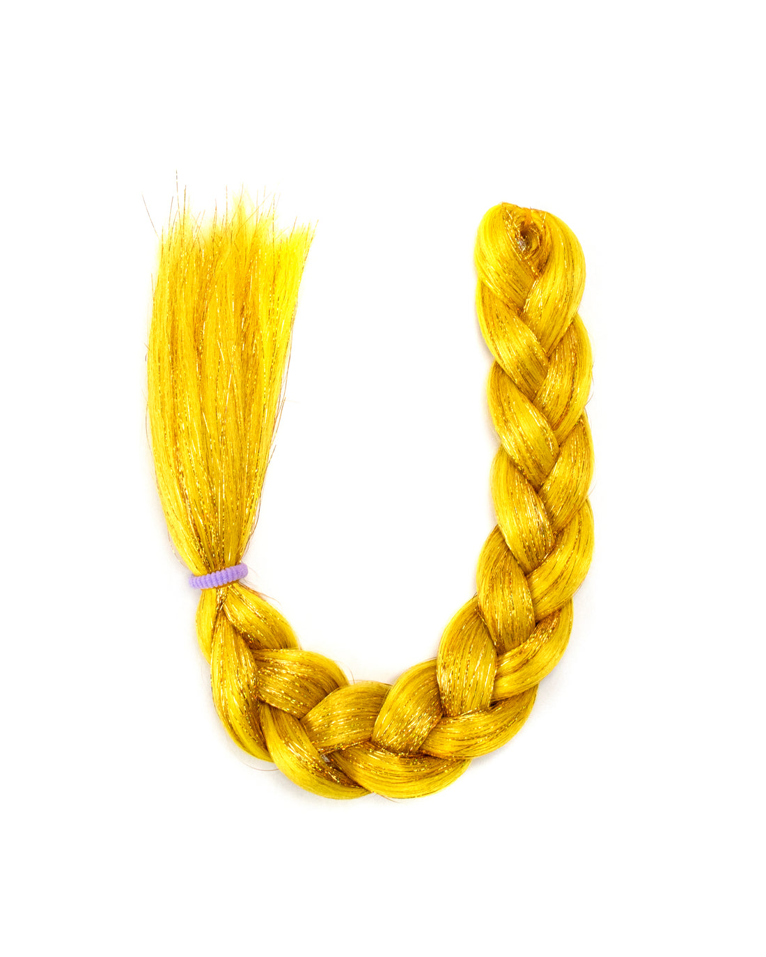 Gilded - Yellow and Gold Braid In Hair Extension with Tinsel