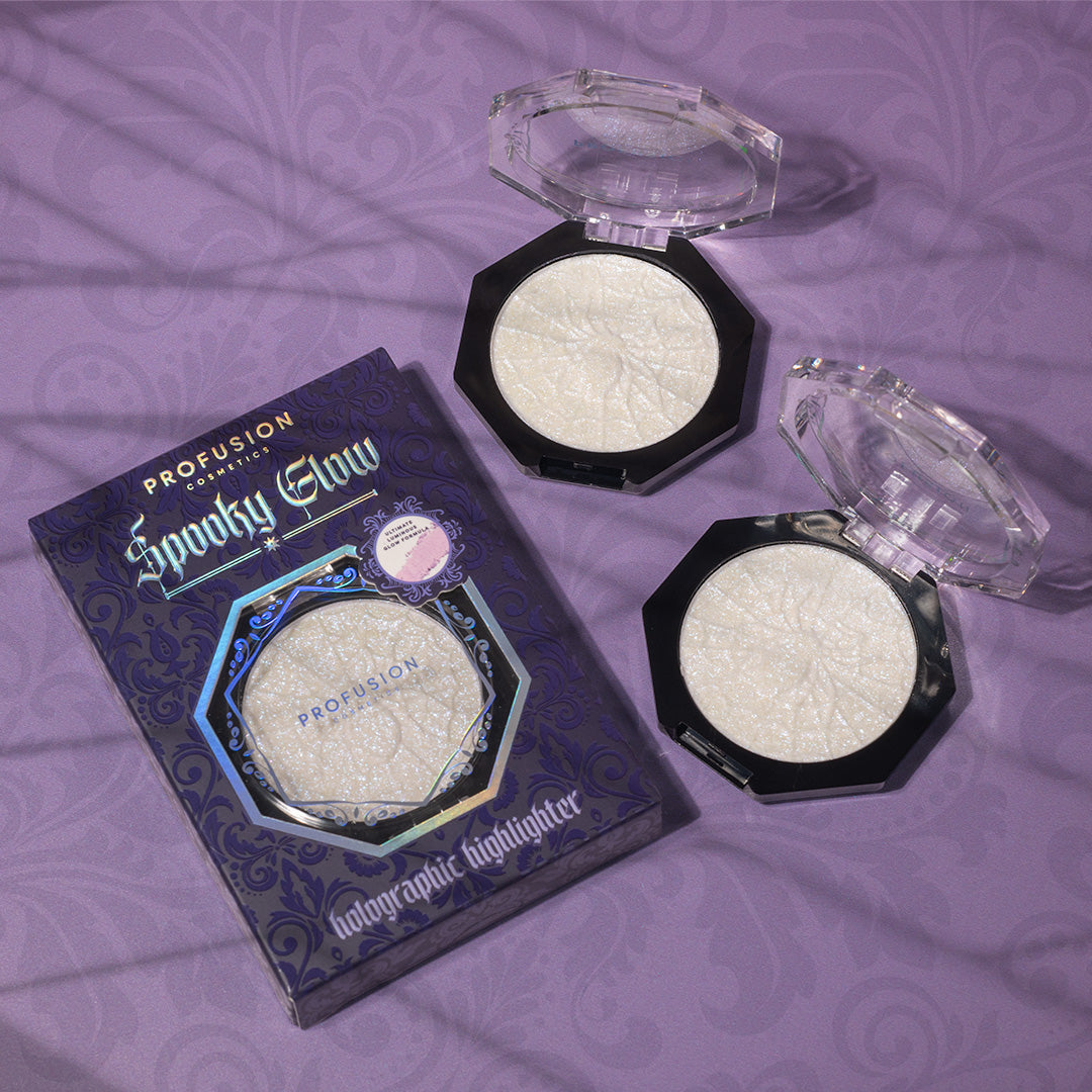 Spooky Glow-Holographic Highlighter - Lunautics Face