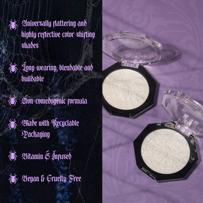 Spooky Glow-Holographic Highlighter - Lunautics Face