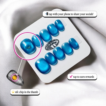 Based - NFC Nails That Share Your Socials - Lunautics Press-on nails
