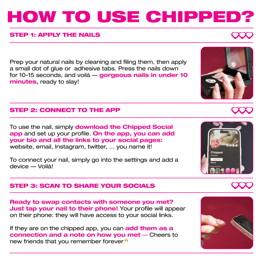 Based - NFC Nails That Share Your Socials - Lunautics Press-on nails