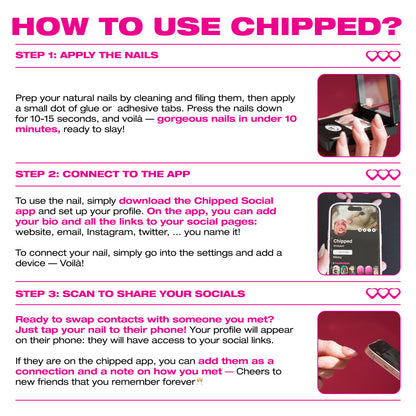 Based - NFC Nails That Share Your Socials - Lunautics Press-on nails
