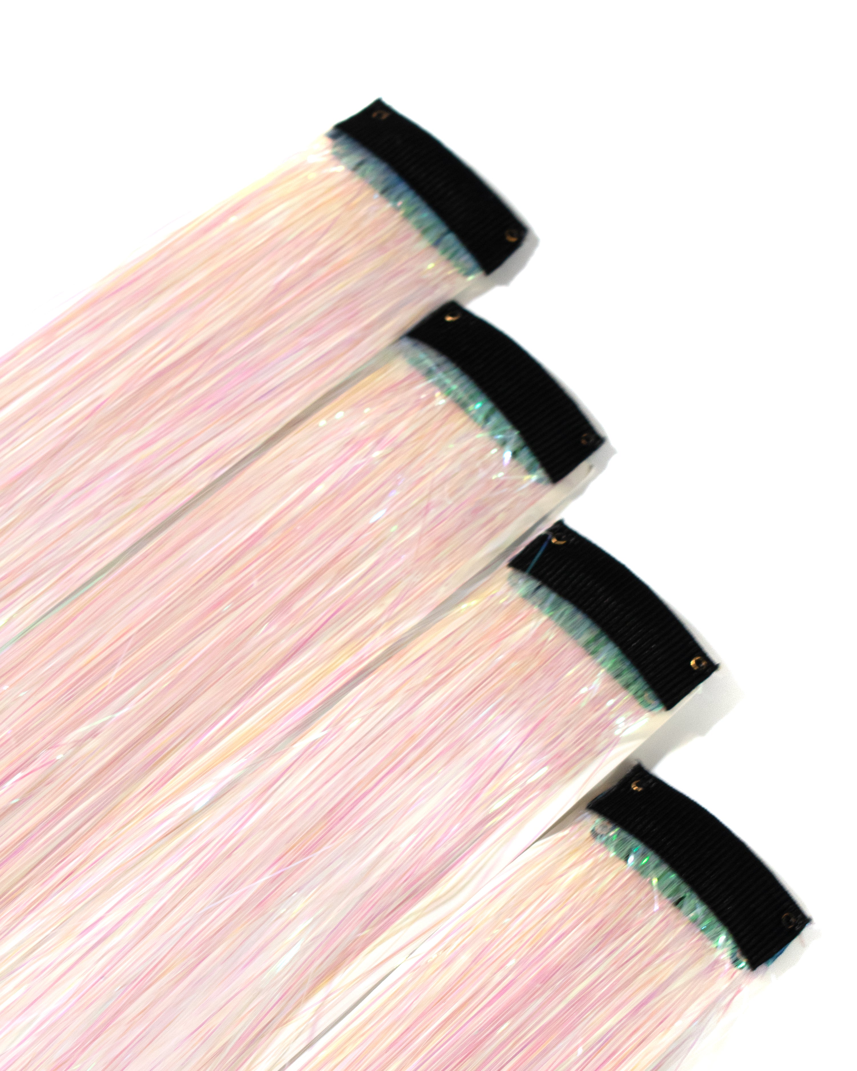 Iridescent Hair Tinsel Clip-Ins - Joy - Lunautics Clip-In Extensions