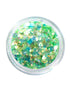 Laguna - Green and Blue Chunky Iridescent Glitter Mix - Lunautics Chunky Glitter