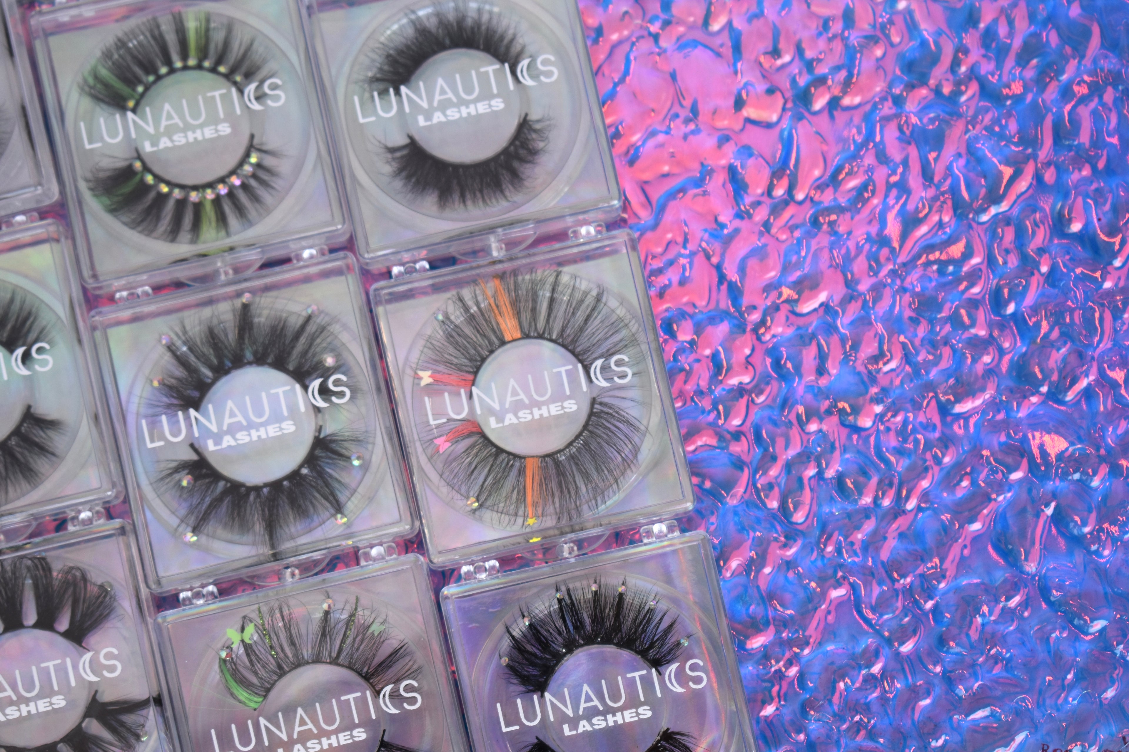 Lunautics Rhinestone Bling Glam Eyelashes - Faux Mink Lashes