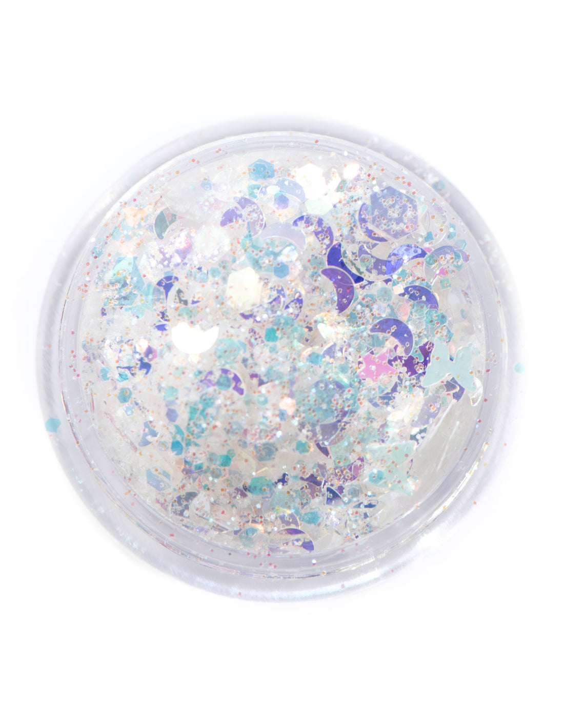 Moon Beams - Iridescent Chunky Glitter Mix with Moons and Stars - Lunautics Chunky Glitter