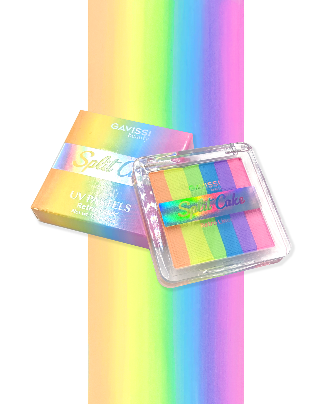 UV PASTEL RAINBOW SPLIT LINER - Lunautics 