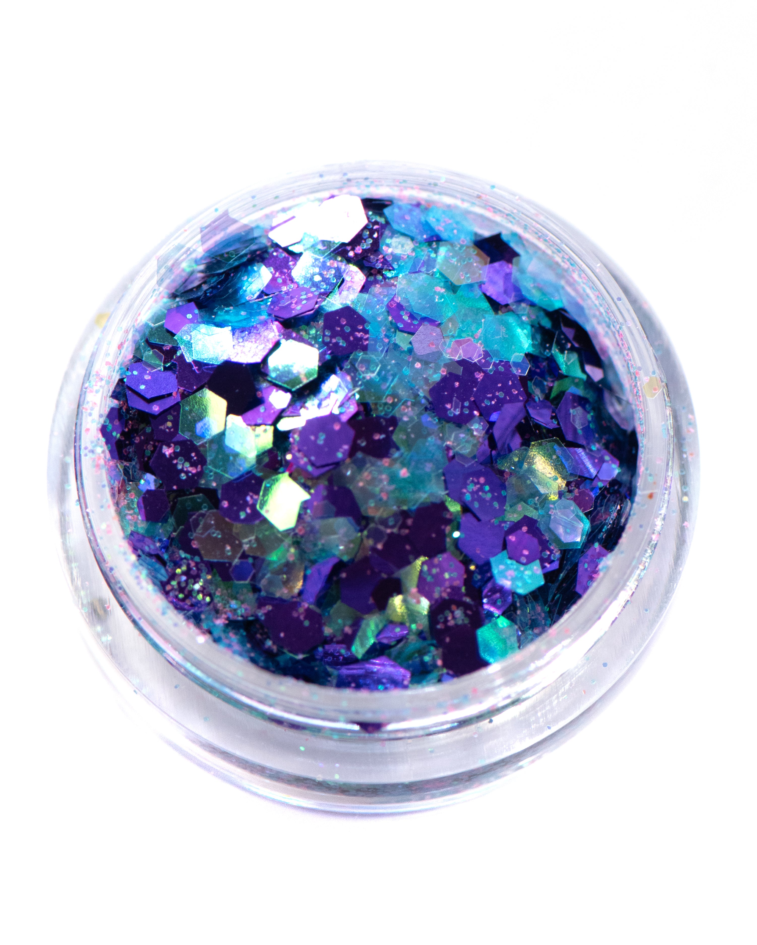 Tea Party - Purple and Aqua Chunky Glitter - Lunautics Chunky Glitter