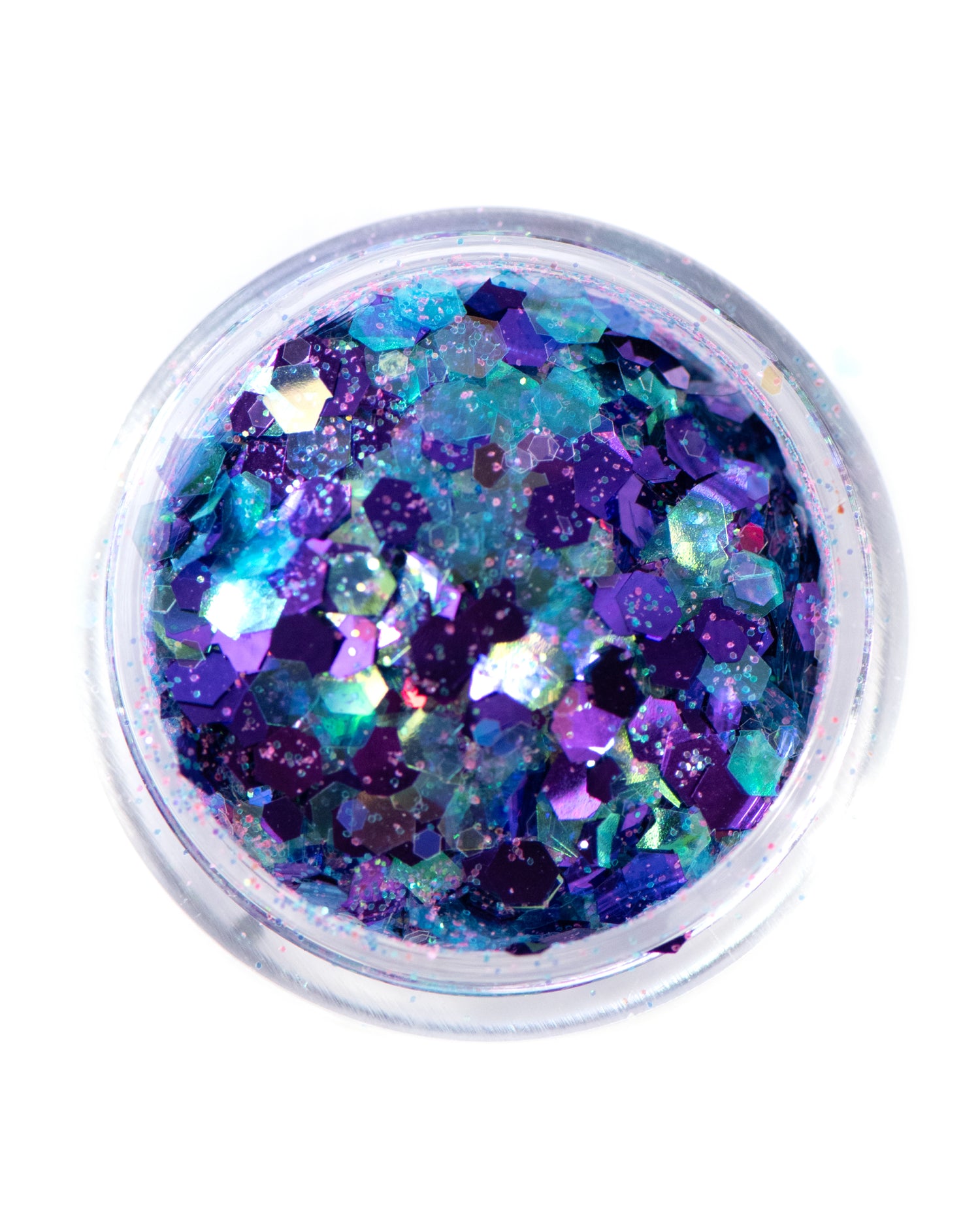 Tea Party - Purple and Aqua Chunky Glitter - Lunautics Chunky Glitter