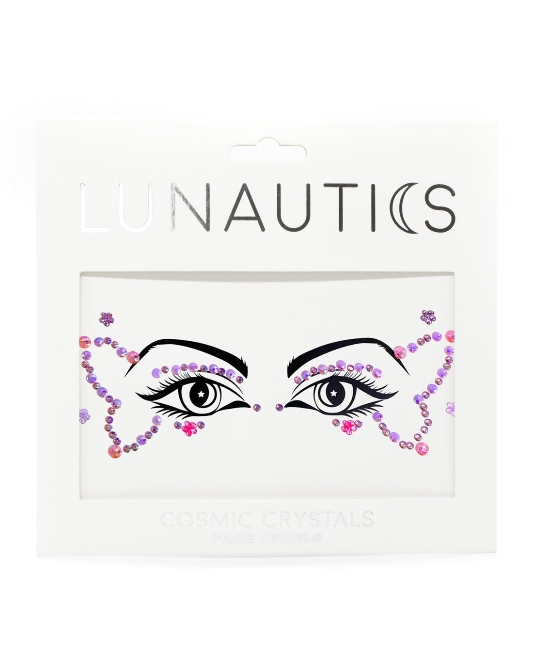 Blush Pixie - Pink and Purple Butterfly Graphic Liner Face Jewels