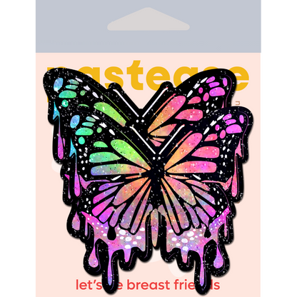 Butterfly Melt Trippy Glitter Rainbow Nipple Pasties by Pastease® - Lunautics Pasties