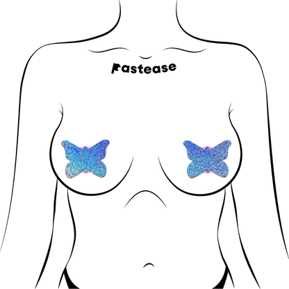 Glitter Butterfly Nipple Pasties by Pastease® - Lunautics Pasties