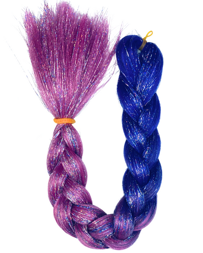 Infinity - Purple Ombré Hair Extension with Tinsel - Lunautics