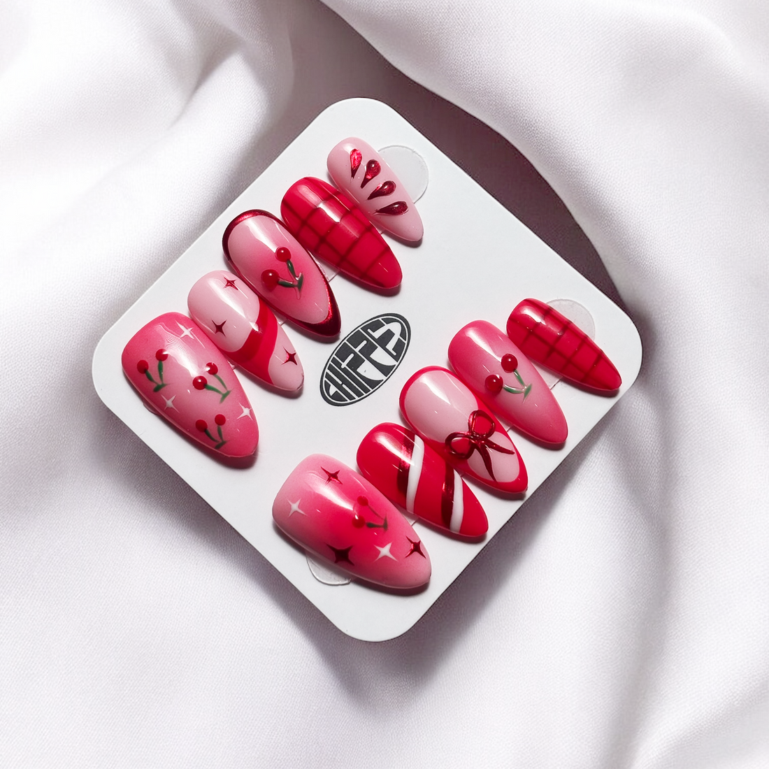 Cherrysh Me- NFC Nails That Share Your Socials - Lunautics Press-on nails