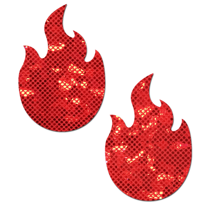 Flame Red Fire Nipple Pasties