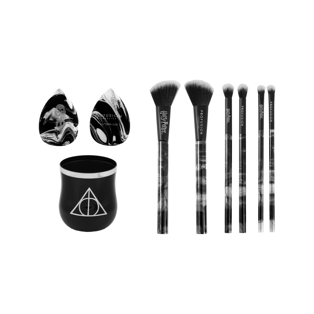 HP Dark Arts Deathly Hallows™ Blend Makeup Brush & Sponge Set - Lunautics accessories