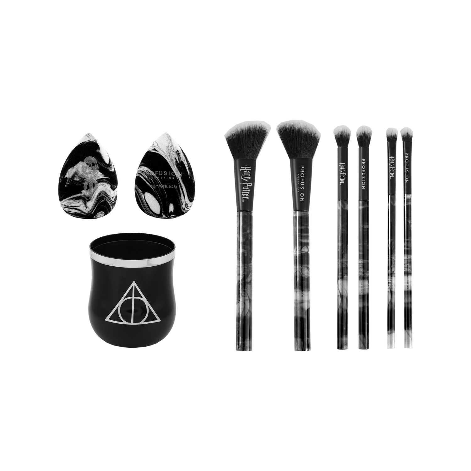 HP Dark Arts Deathly Hallows™ Blend Makeup Brush &amp; Sponge Set