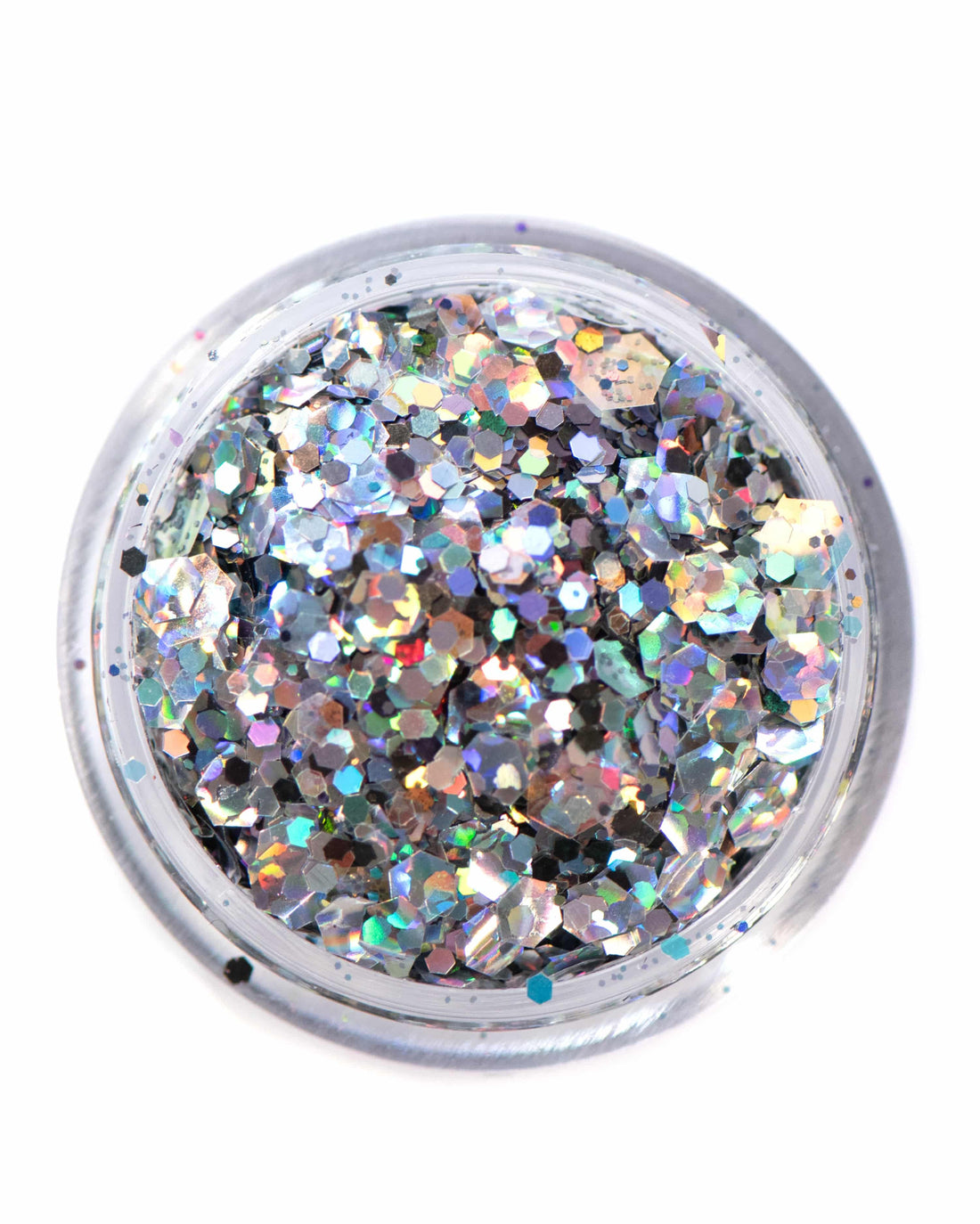 All Nighter - Holographic Metallic and Iridescent Black Chunky Glitter