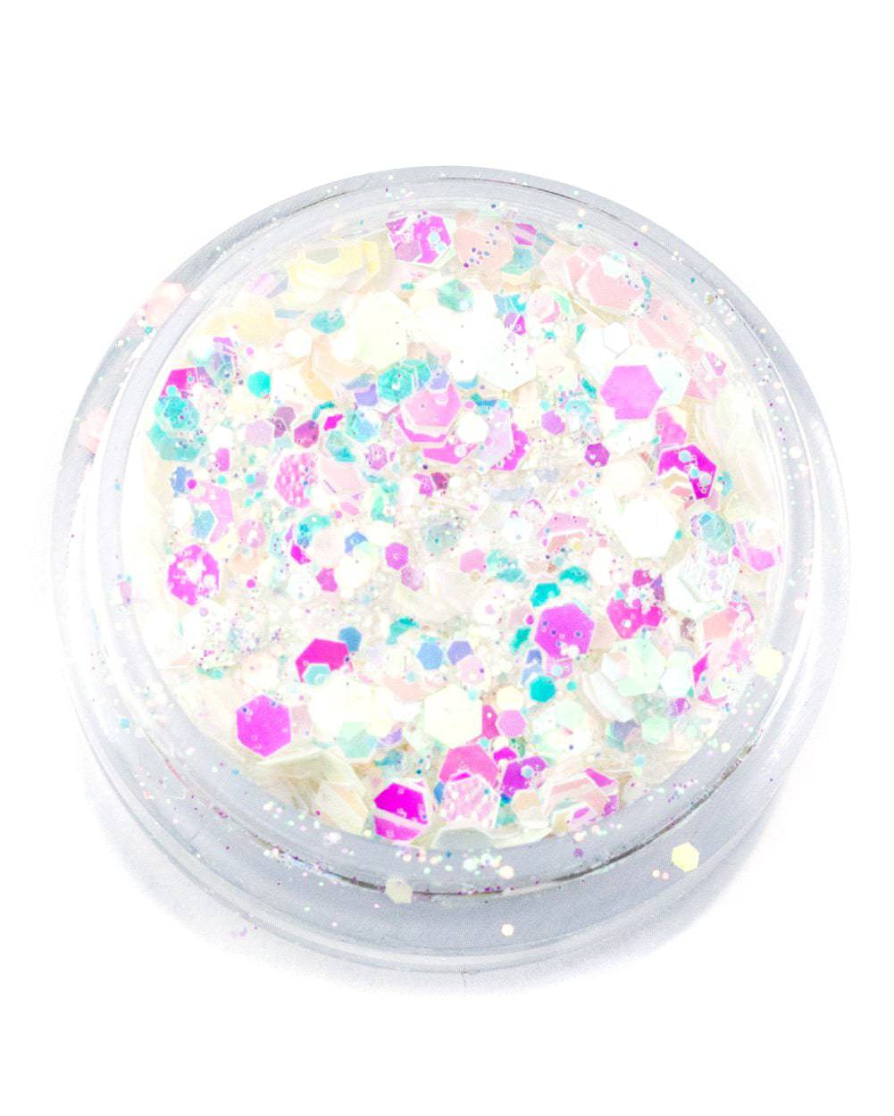 BDay Cake - Chunky Iridescent White Glitter