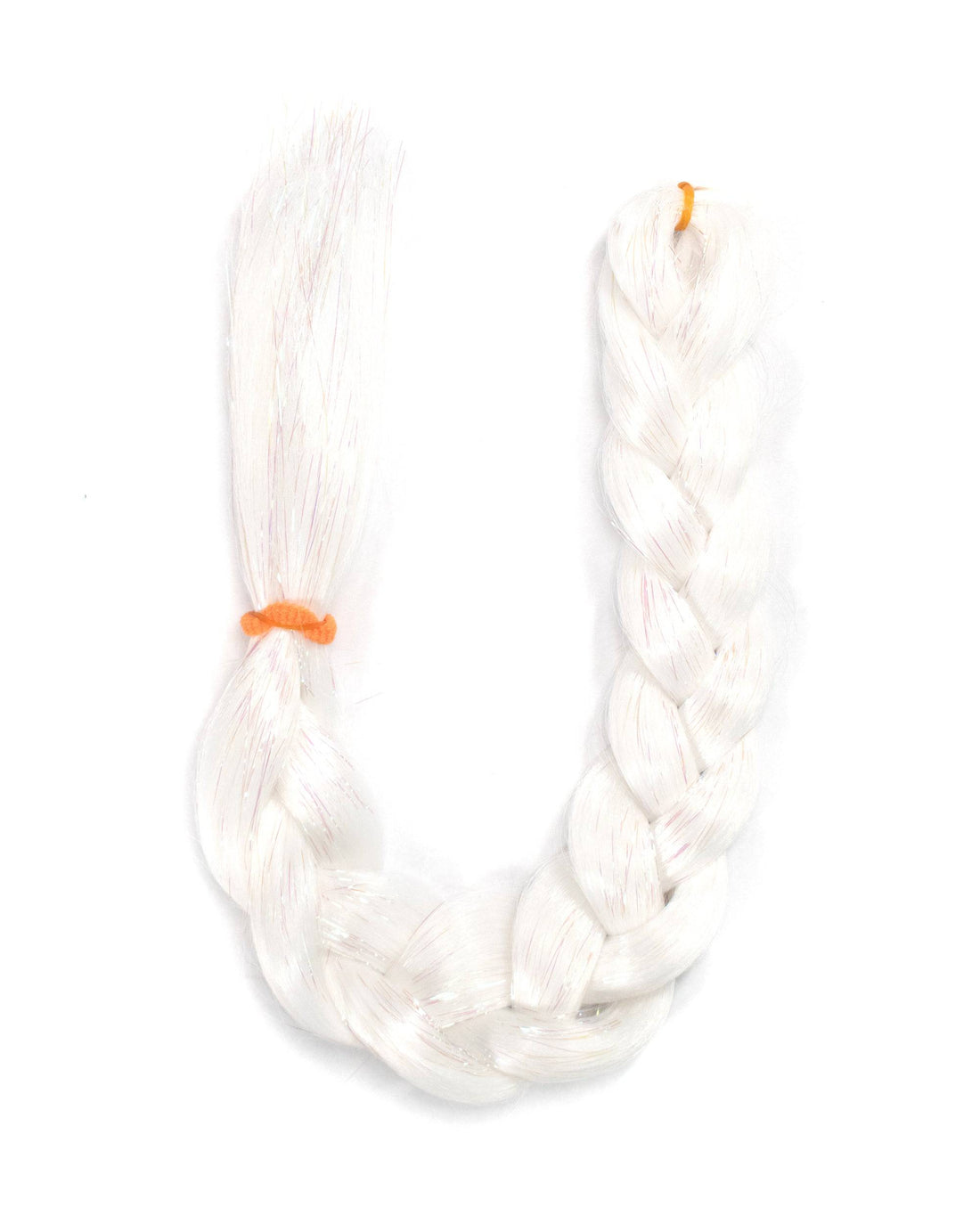 Blanca - White Hair Extension W/ Tinsel