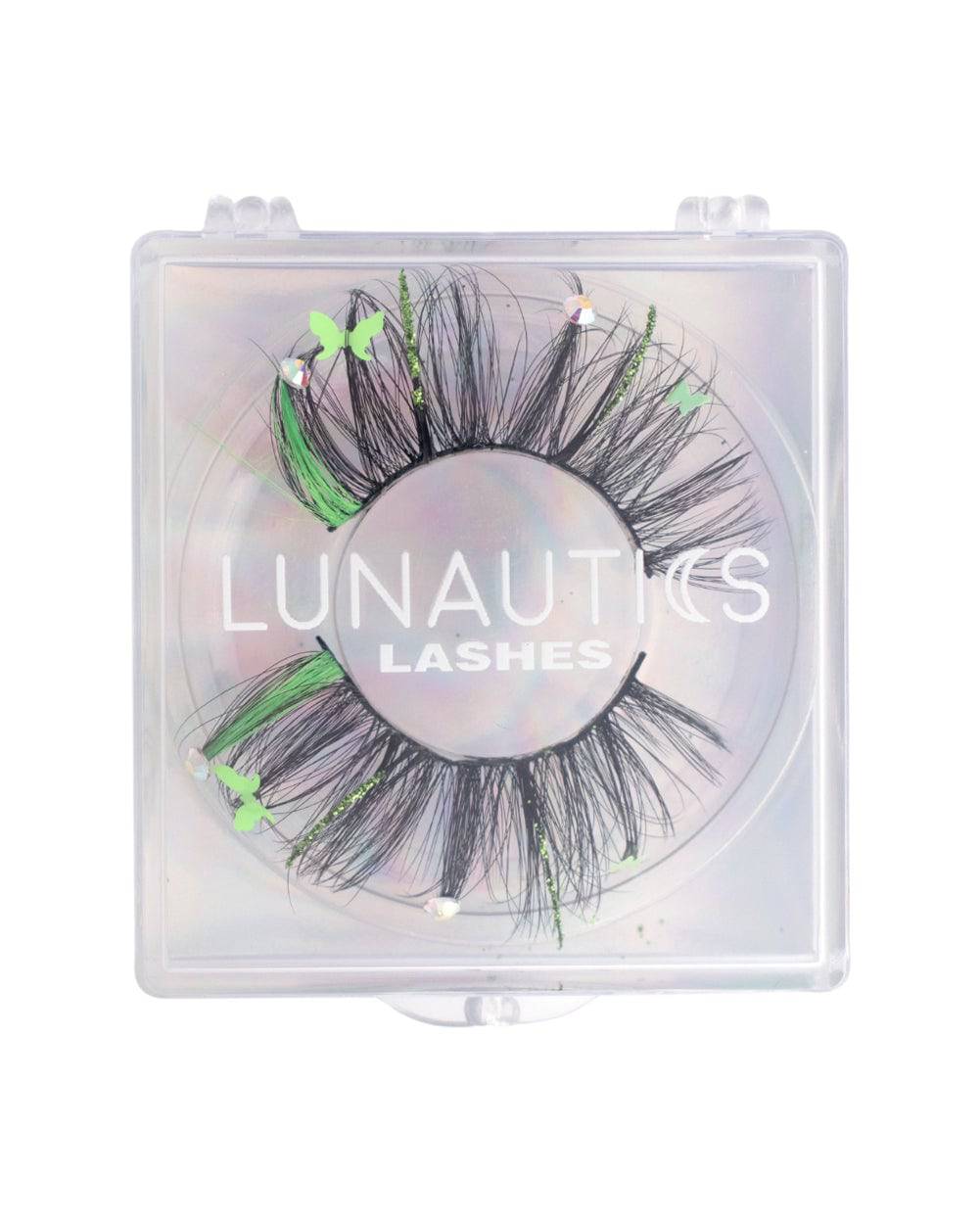 Firefly - Faux Mink Glitter Lashes with Butterfly and Rhinestone Embellishments