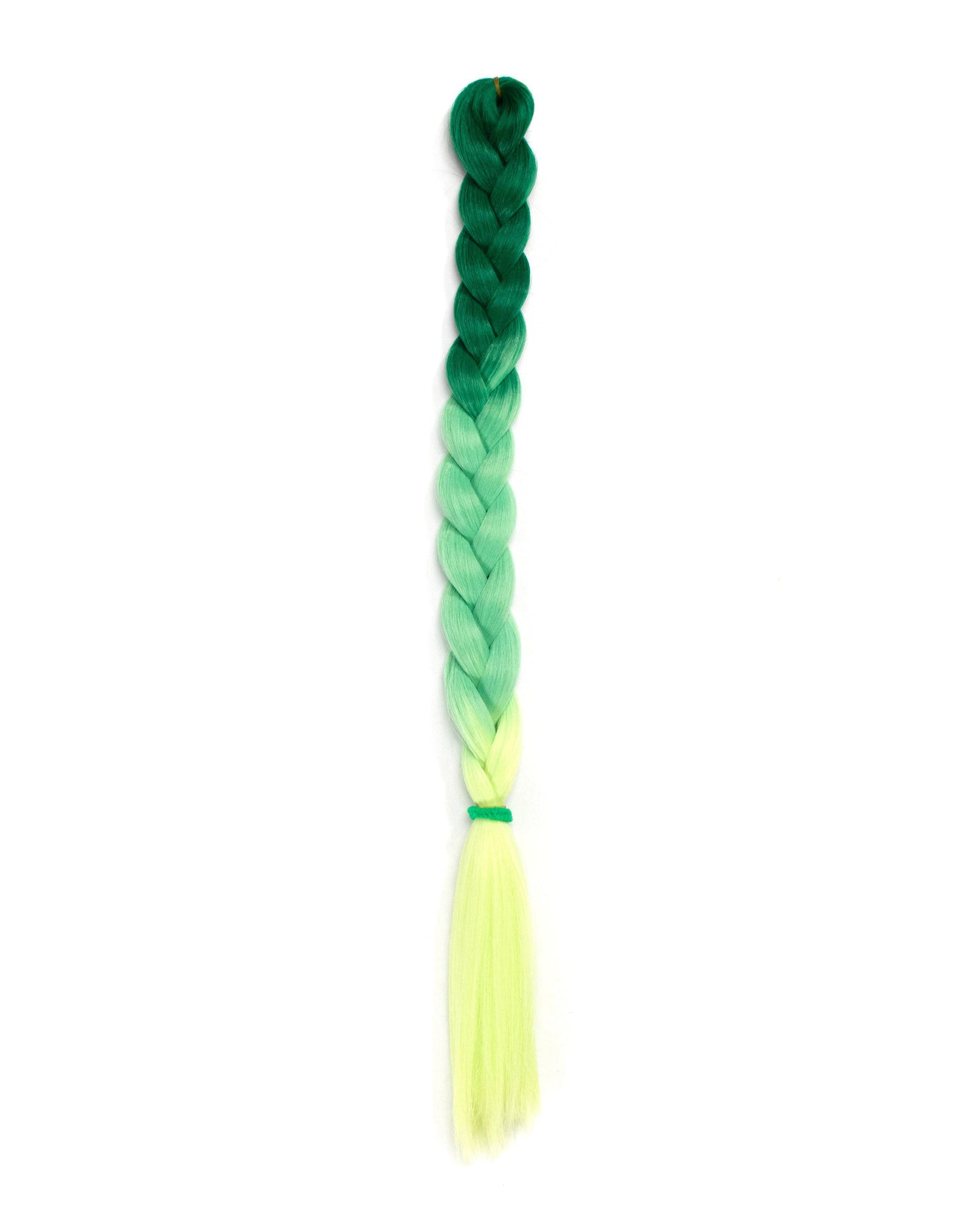 Top Shelf - Ombre Green Braid Hair