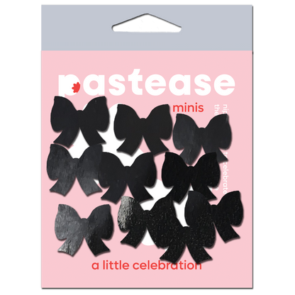Body Mini Pasties: 10 Mini Bow Faux Latex Pleather Vinyl Body Pasties by Pastease® - Lunautics Pasties
