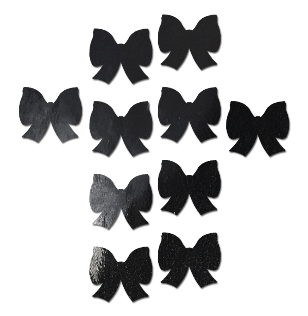Body Mini Pasties: 10 Mini Bow Faux Latex Pleather Vinyl Body Pasties by Pastease® - Lunautics Pasties