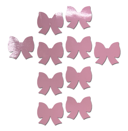 Body Mini Pasties: 10 Mini Bow Faux Latex Pleather Vinyl Body Pasties by Pastease® - Lunautics Pasties