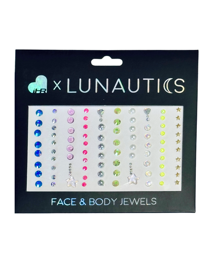 Galactic Drip - Self-Adhesive Jewel Mix Pack - Lunautics Face Jewel