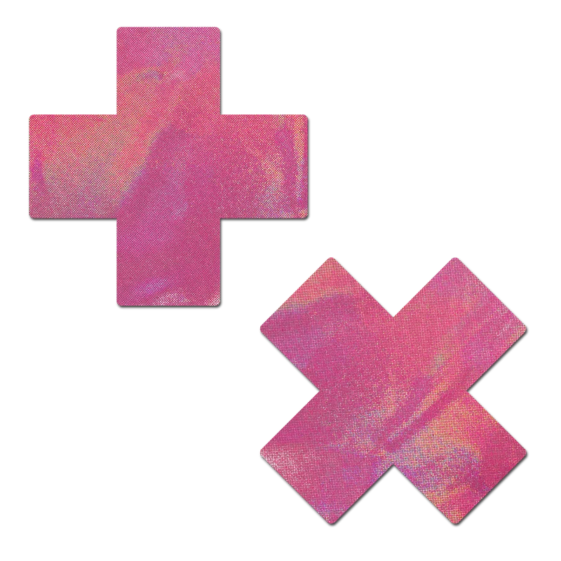 Holographic Plus X Nipple Pasties by Pastease® o/s - Lunautics 