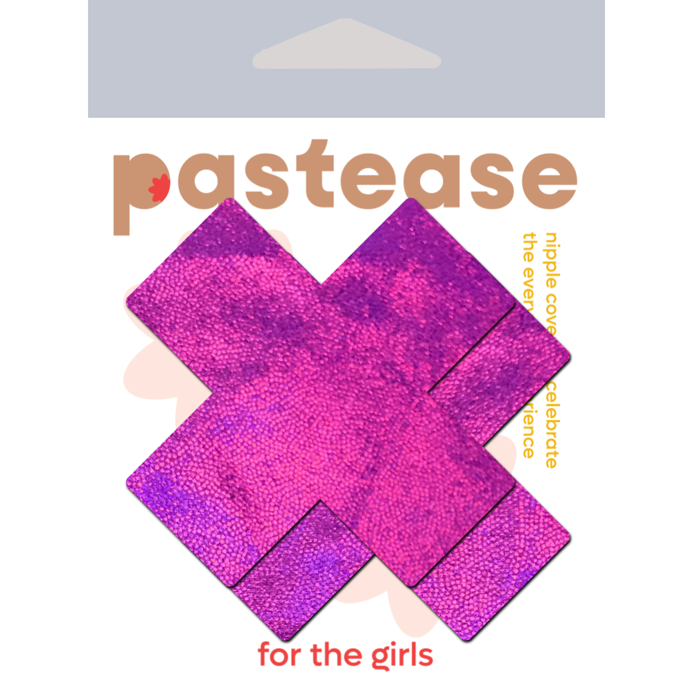 Holographic Plus X Nipple Pasties by Pastease® o/s - Lunautics 