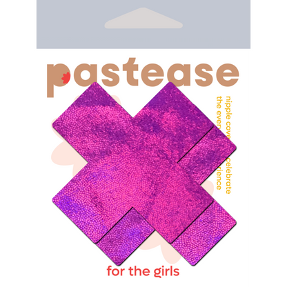 Holographic Plus X Nipple Pasties by Pastease® o/s - Lunautics 