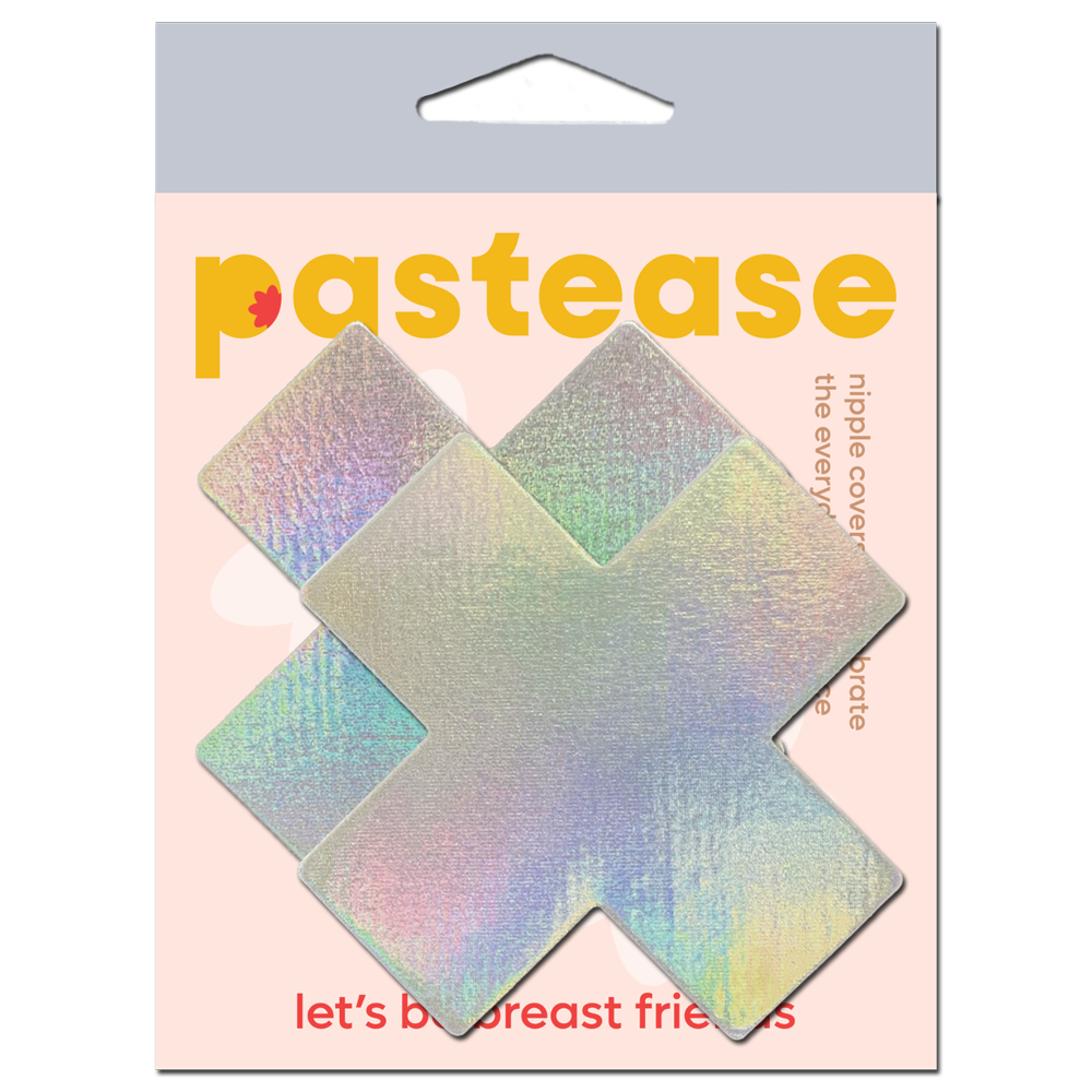 Holographic Plus X Nipple Pasties by Pastease® o/s - Lunautics 