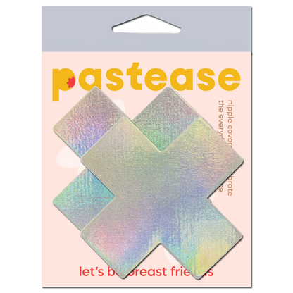 Holographic Plus X Nipple Pasties by Pastease® o/s - Lunautics 