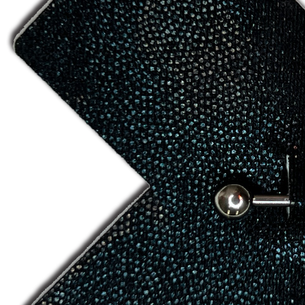 Pierced Pasties: Liquid Black Cross Plus X with Faux Piercings