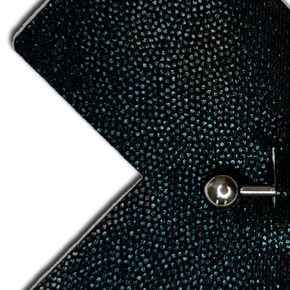 Pierced Pasties: Liquid Black Cross Plus X with Faux Piercings