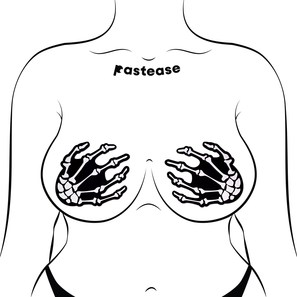 Hands On- Skeleton Nipple Pasties by Pastease®
