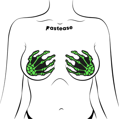 Hands On- Skeleton Nipple Pasties by Pastease®