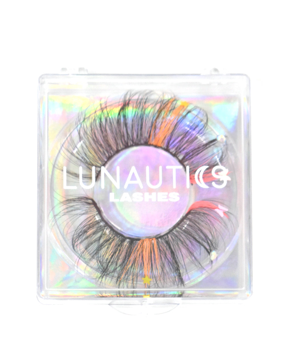 Sorbet Sparkle- Faux Mink Glam Glitter &amp; Rhinestone Eyelashes - Lunautics False Eyelashes