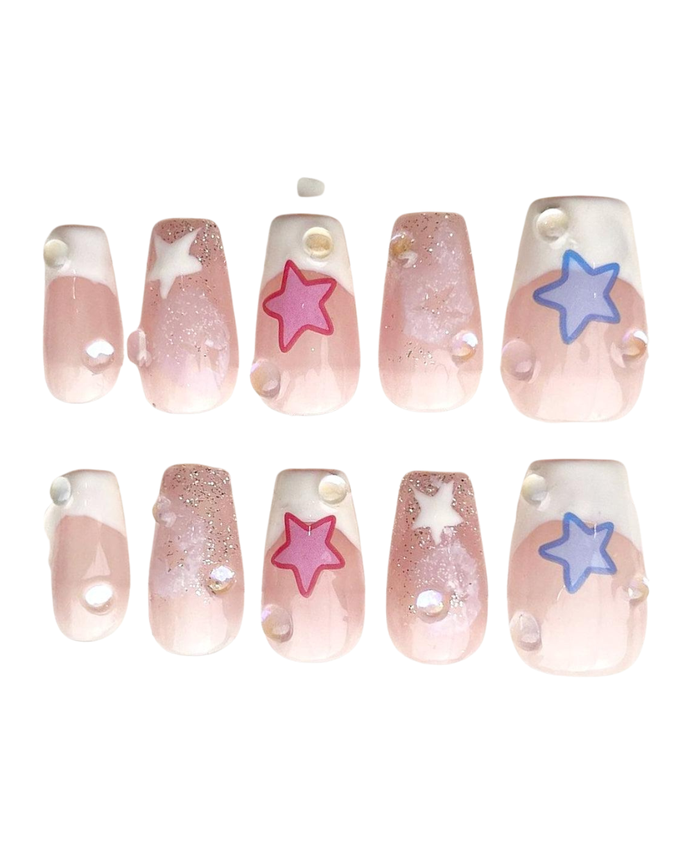 Twinkle- Hand Painted Nails