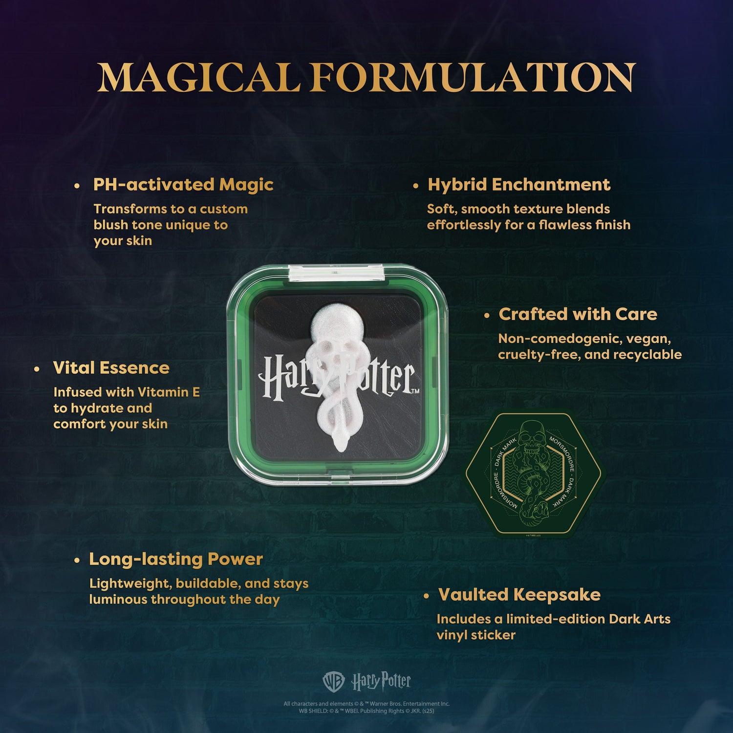 HP Dark Arts- The Dark Mark PH Color Changing Blushlighter