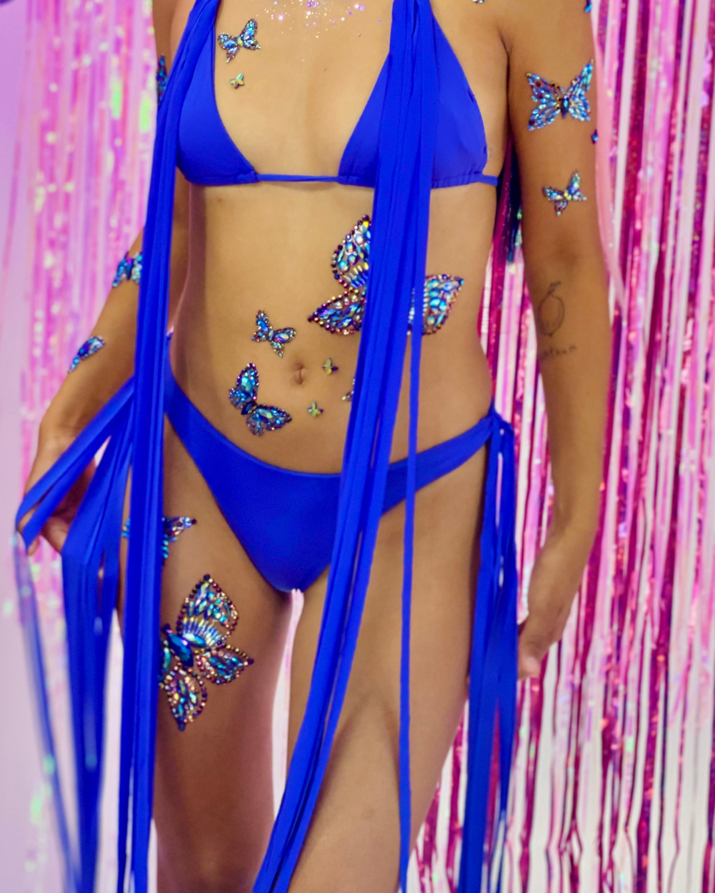 Pixie Fringe Bikini- Blue - Lunautics