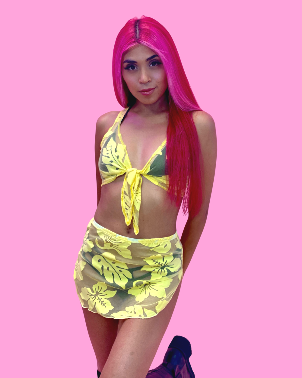 Island Girl Skirt Set Yellow Lunautics