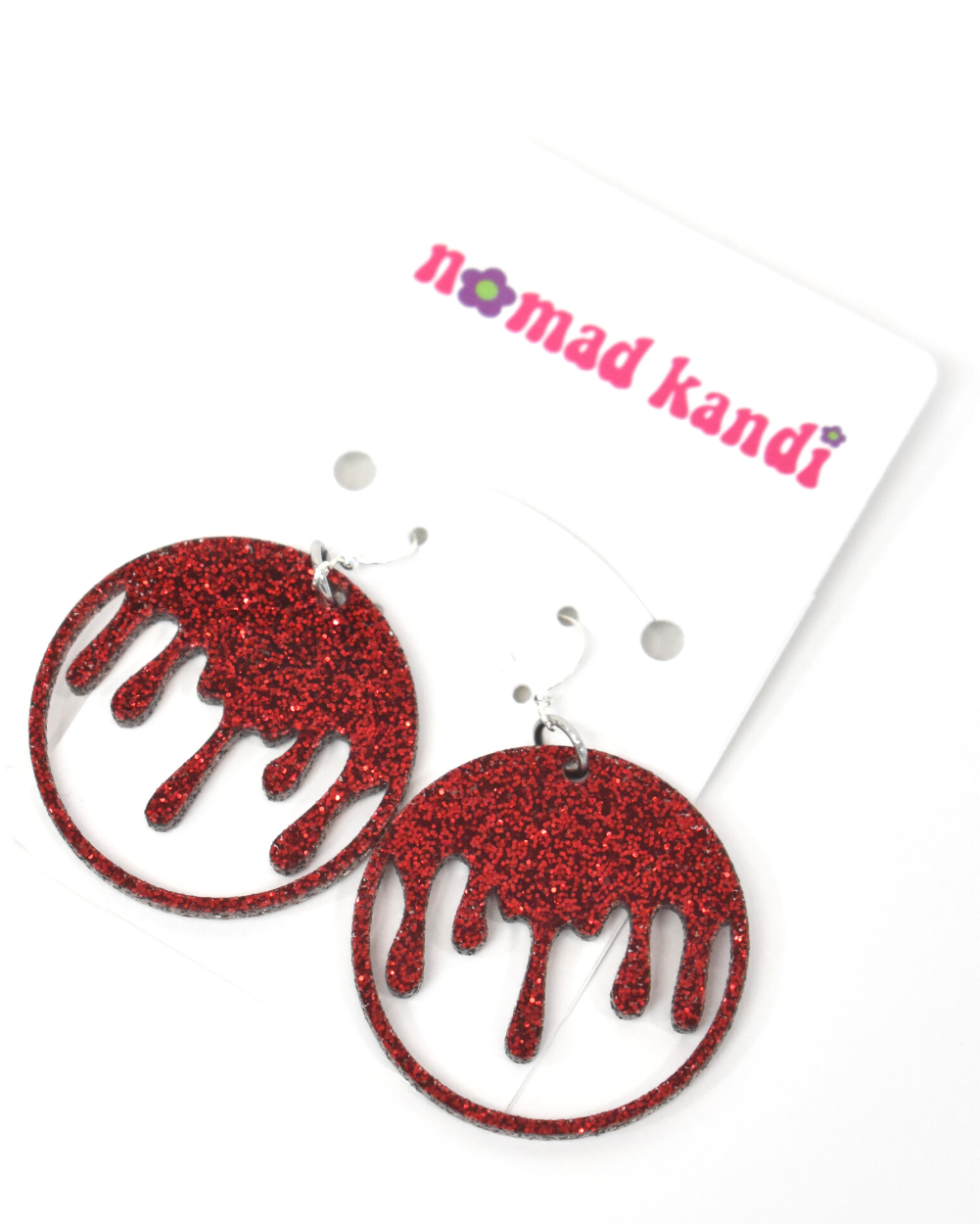 I Bleed Glitter Earrings- Nomad Kandi - Lunautics