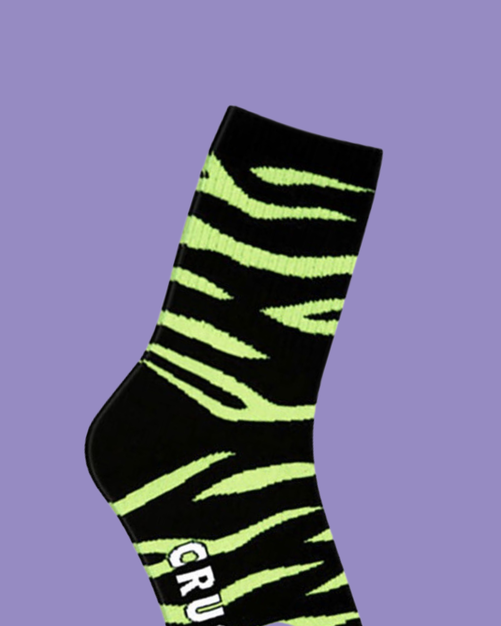 Crush Socks- Neon Zebra - Lunautics