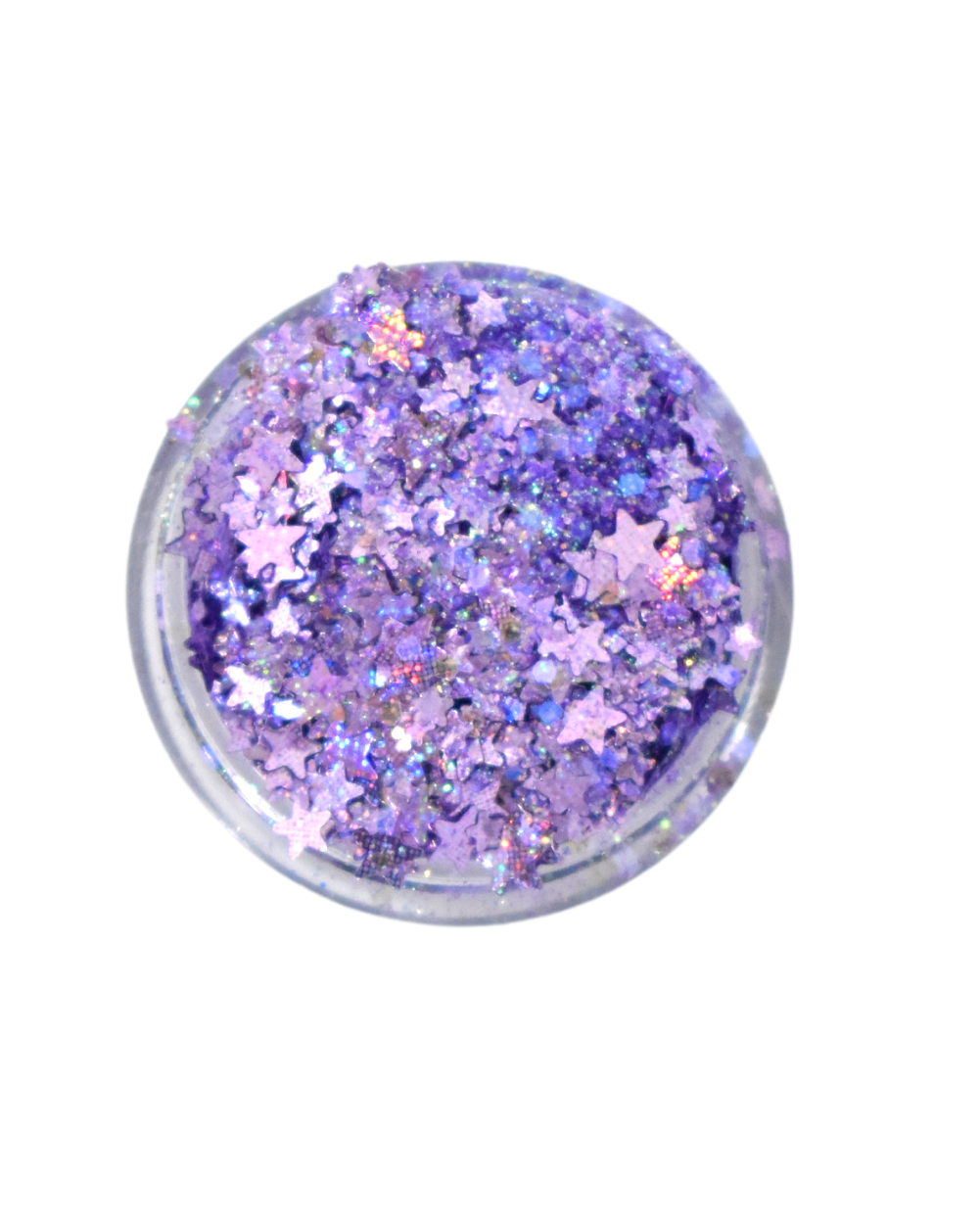 Showgirl - Holographic Chunky Light Purple Glitter with Stars | Lunautics