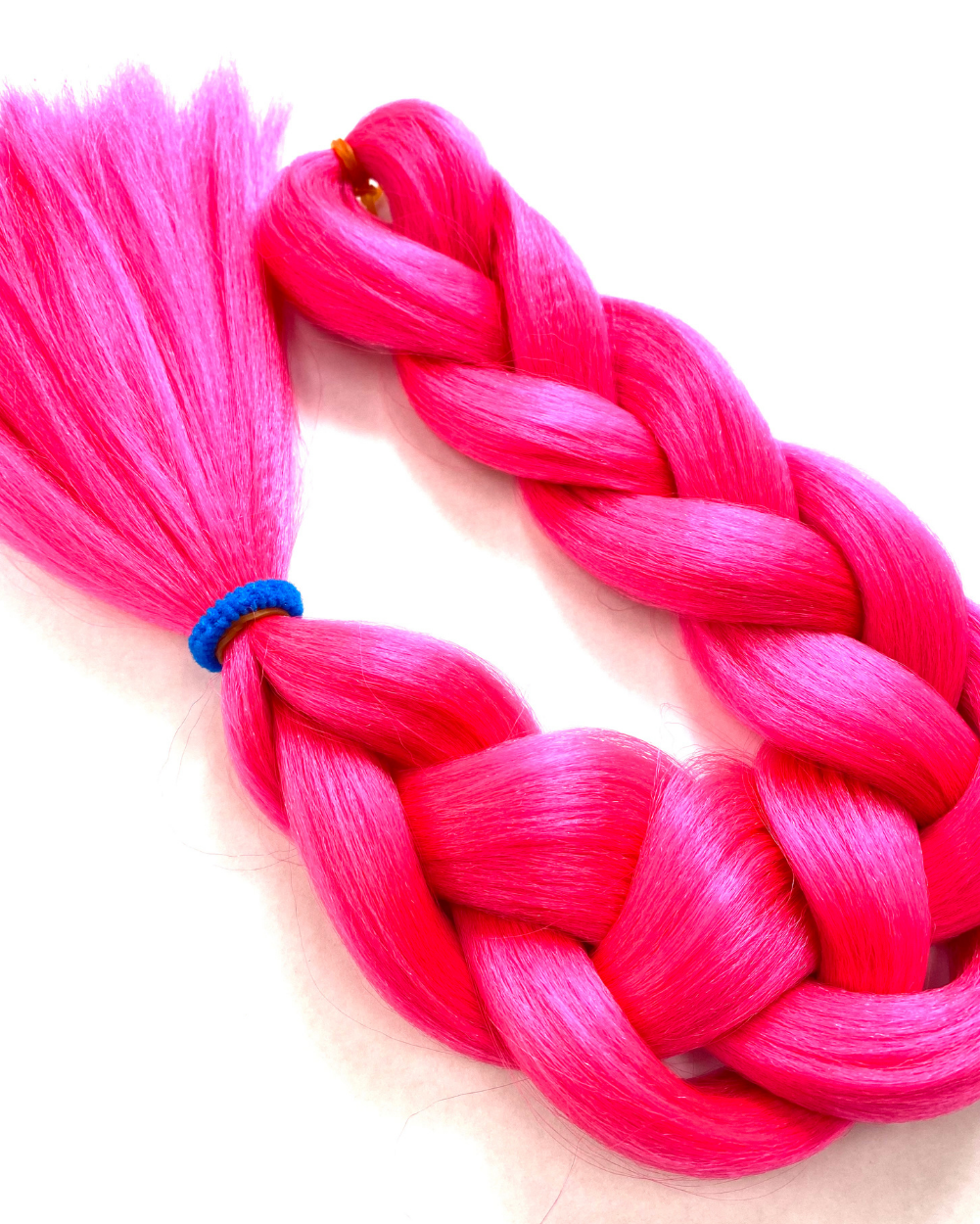 Flamingo - Neon Pink Hair Extension - Lunautics Braid-In Hair