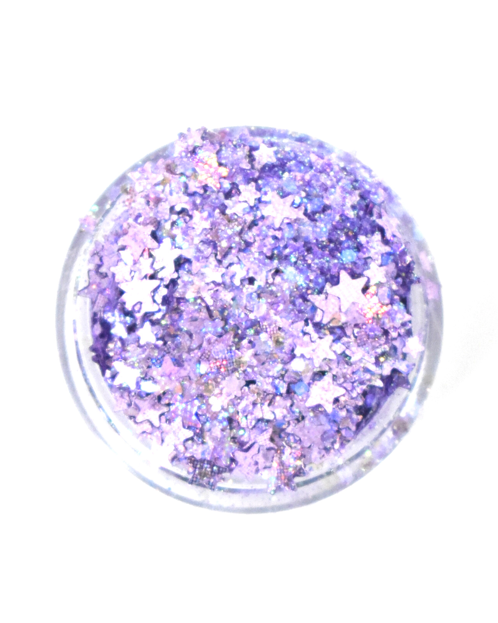 Showgirl - Holographic Chunky Light Purple Glitter with Stars | Lunautics