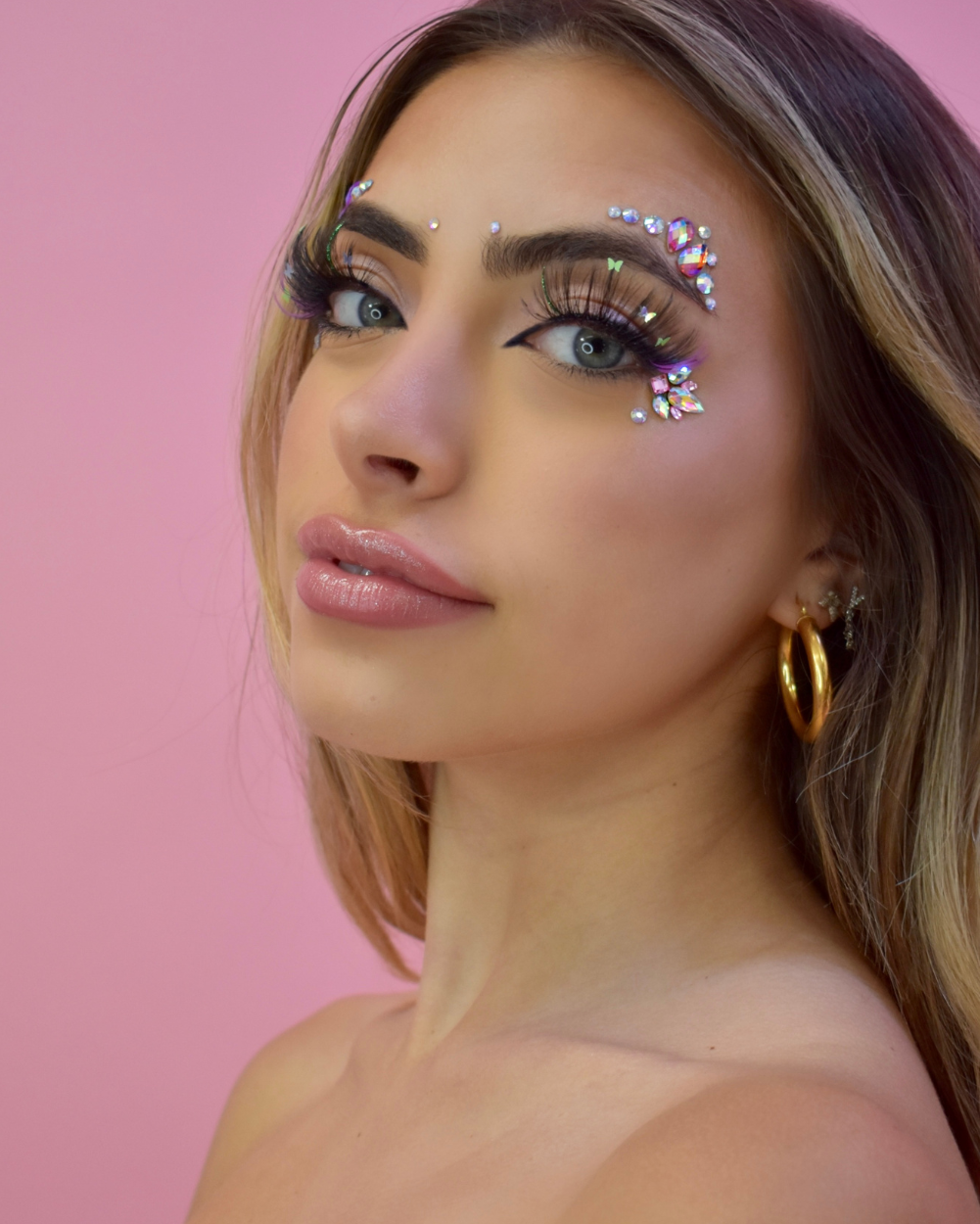 Purple 2025 face gems